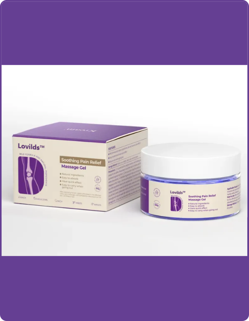 LOVILDS™ Turmeric & Emu Oil Arthritis Soothing Pain Relief Massage Gel