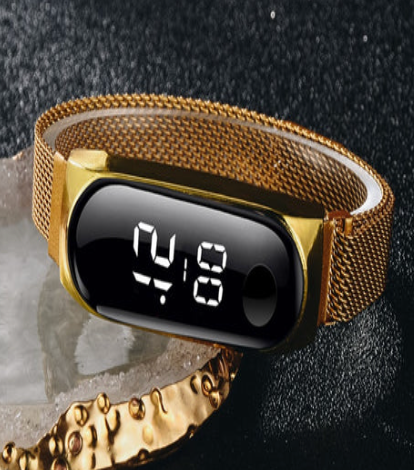 Reloj Electronico Led De Moda DORADO