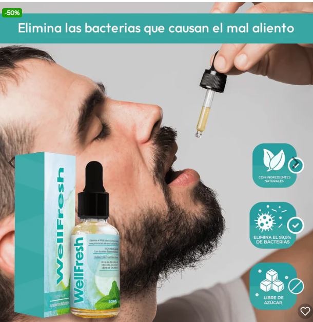 Well Fresh elimina el mal aliento