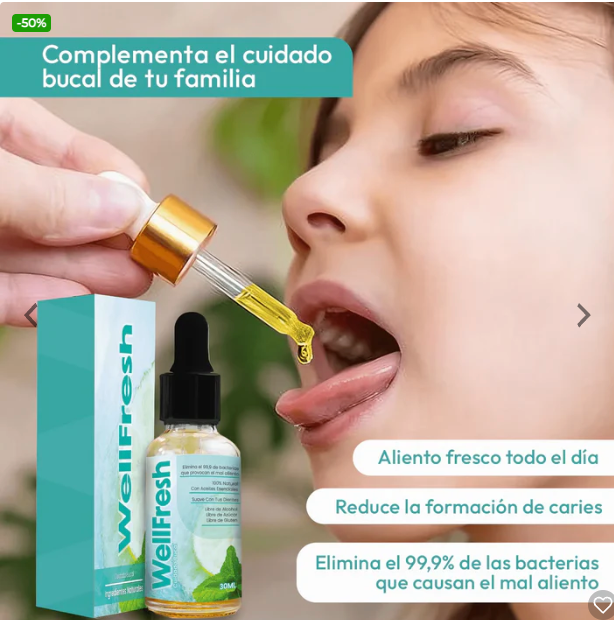 Well Fresh elimina el mal aliento