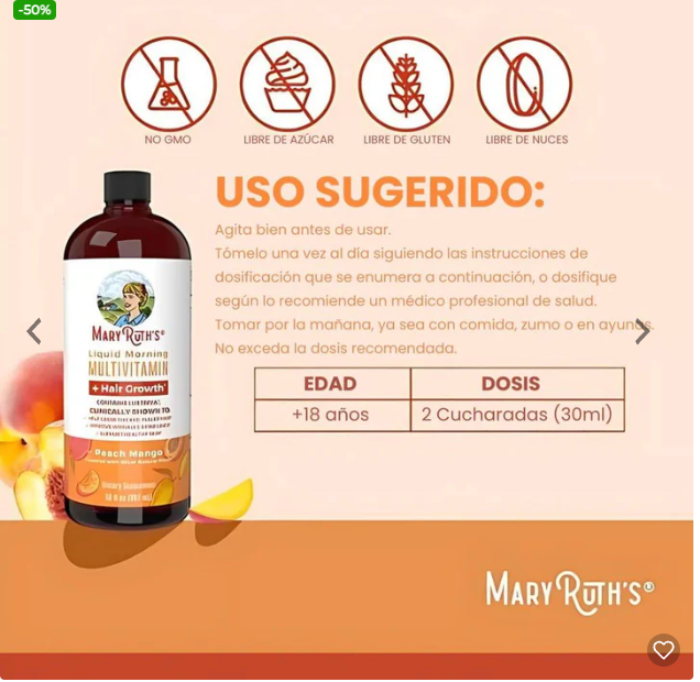 Maryruth's Multivitaminico - Compra 1 unidad y lleva 2 unidades