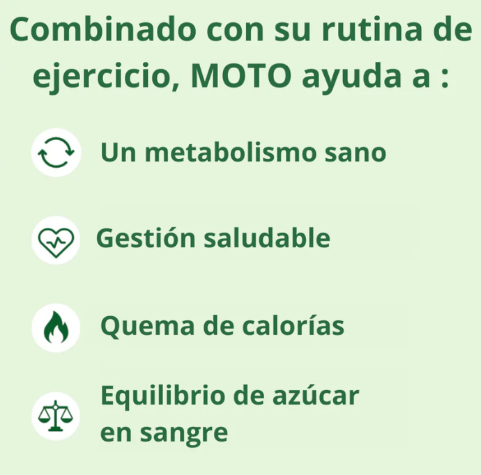 MOTO® Cápsulas que aceleran el metabolismo