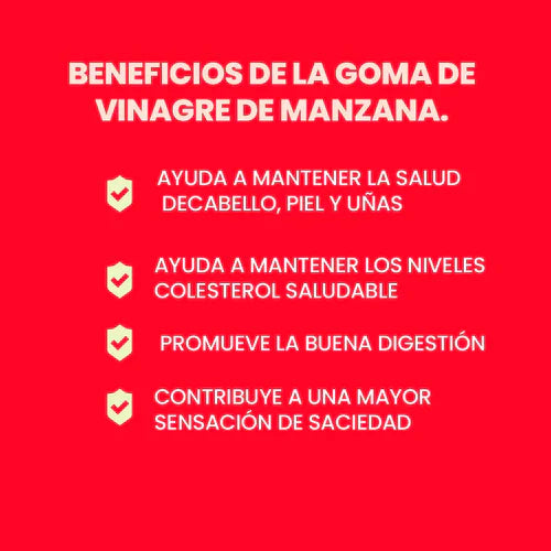Gomitas de Vinagre de Manzana, Sidra y Té Rojo