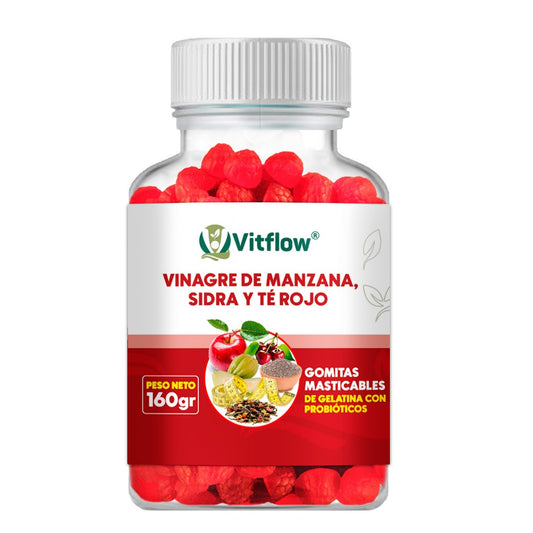 Gomitas de Vinagre de Manzana, Sidra y Té Rojo