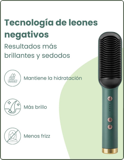 Cepillo Alisador 2 En 1