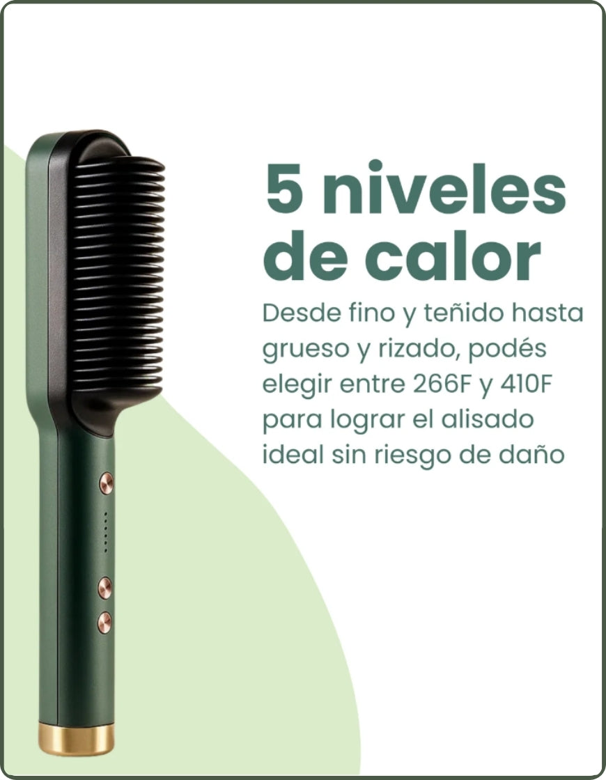 Cepillo Alisador 2 En 1