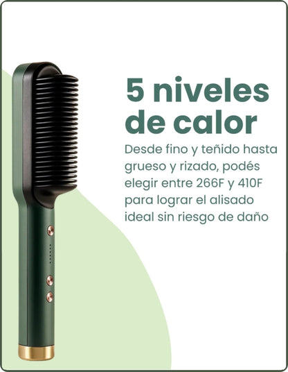 Cepillo Alisador 2 En 1