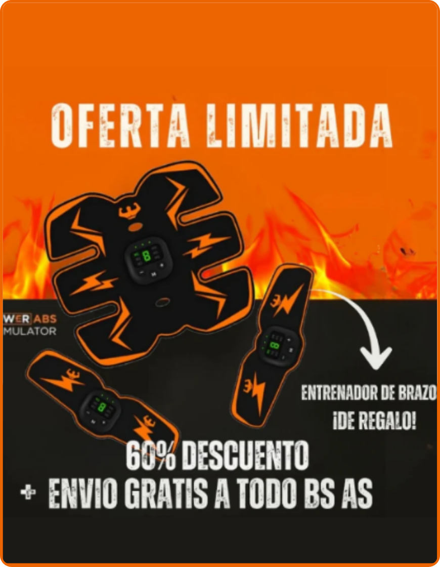 Estimulador Abdominales PowerAbs® + Estimulador de Brazos de REGALO