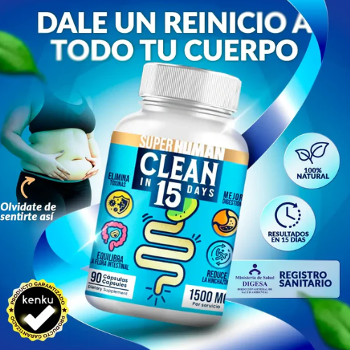 Clean 15 |  Limpieza estomacal total en solo 15 días