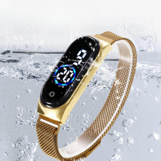 Reloj Electronico Led De Moda DORADO
